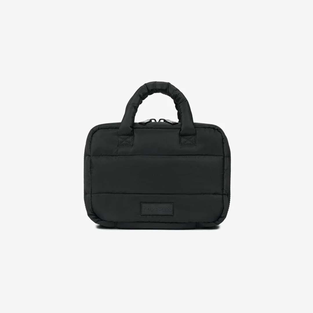 TIBA + MARL Mini Stroller Organiser Puffy Quilt - Black-Stroller Organisers-Black- | Natural Baby Shower