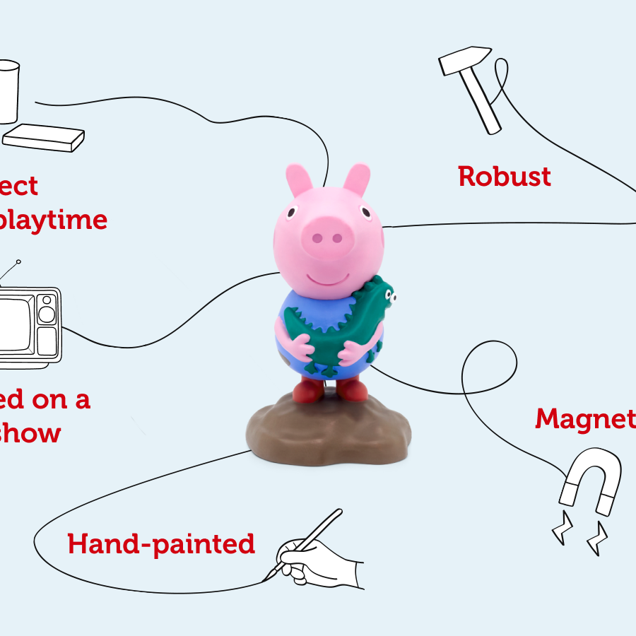 Tonies - Peppa Pig and George English Audio Figure