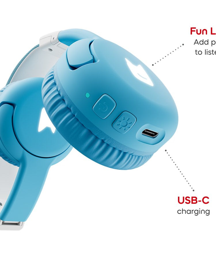 Tonies - Toniebox 2 Bluetooth Cloud Blue Foldable Kids Headphones