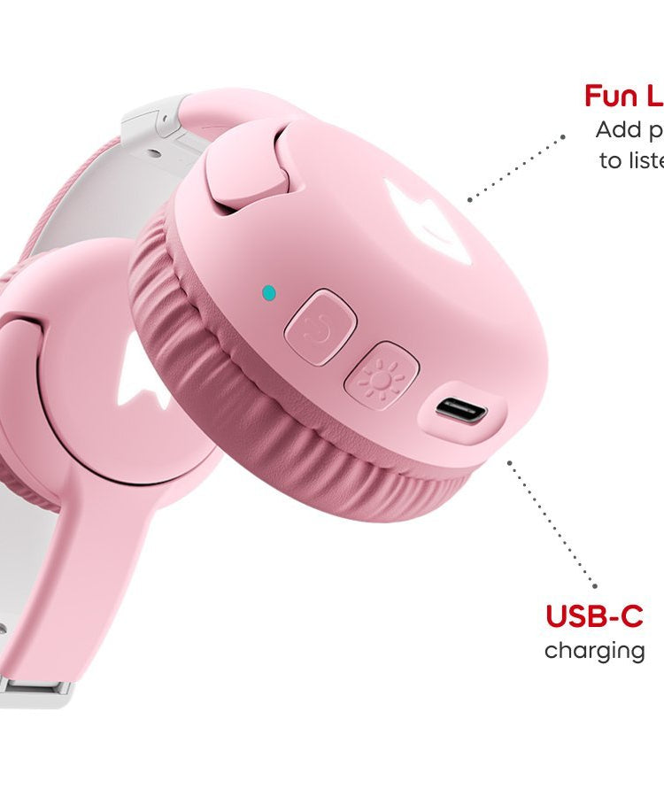 Tonies - Toniebox 2 Bluetooth Cloud Pink Foldable Children's Headphones