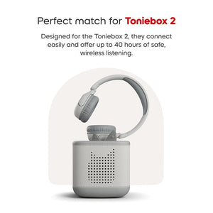 Tonies Toniebox 2 Bluetooth Headphones - Grey-Audio Player Accessories-Grey- | Natural Baby Shower