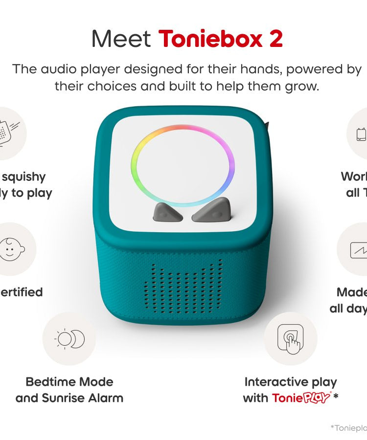 Tonies - Toniebox 2 Tropical Turquoise Starter Set Box