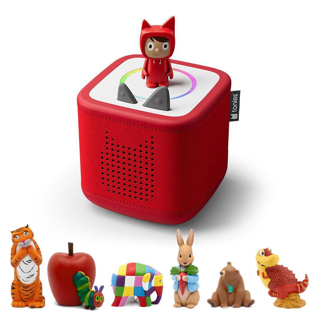 Tonies Toniebox 2 Bundle - Story Time (7pc)-Audio Players-Red- | Natural Baby Shower