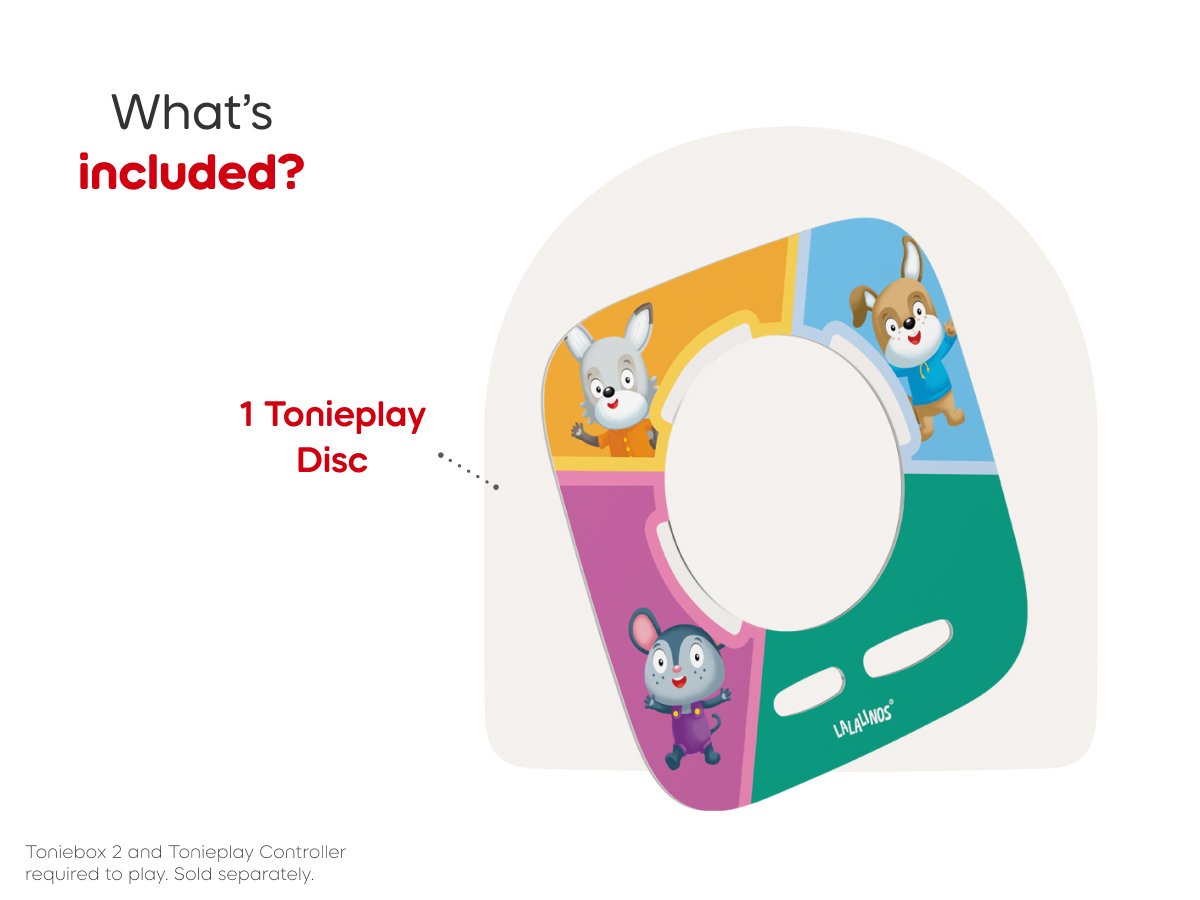 Tonies - Tonieplay Lalalinos: Your Day in Bumbaloo! English Toniebox 2 Games
