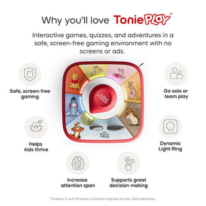 Tonies Toniebox 2 Play Bundle | Build your Own (3pc)-Audio Players- | Natural Baby Shower