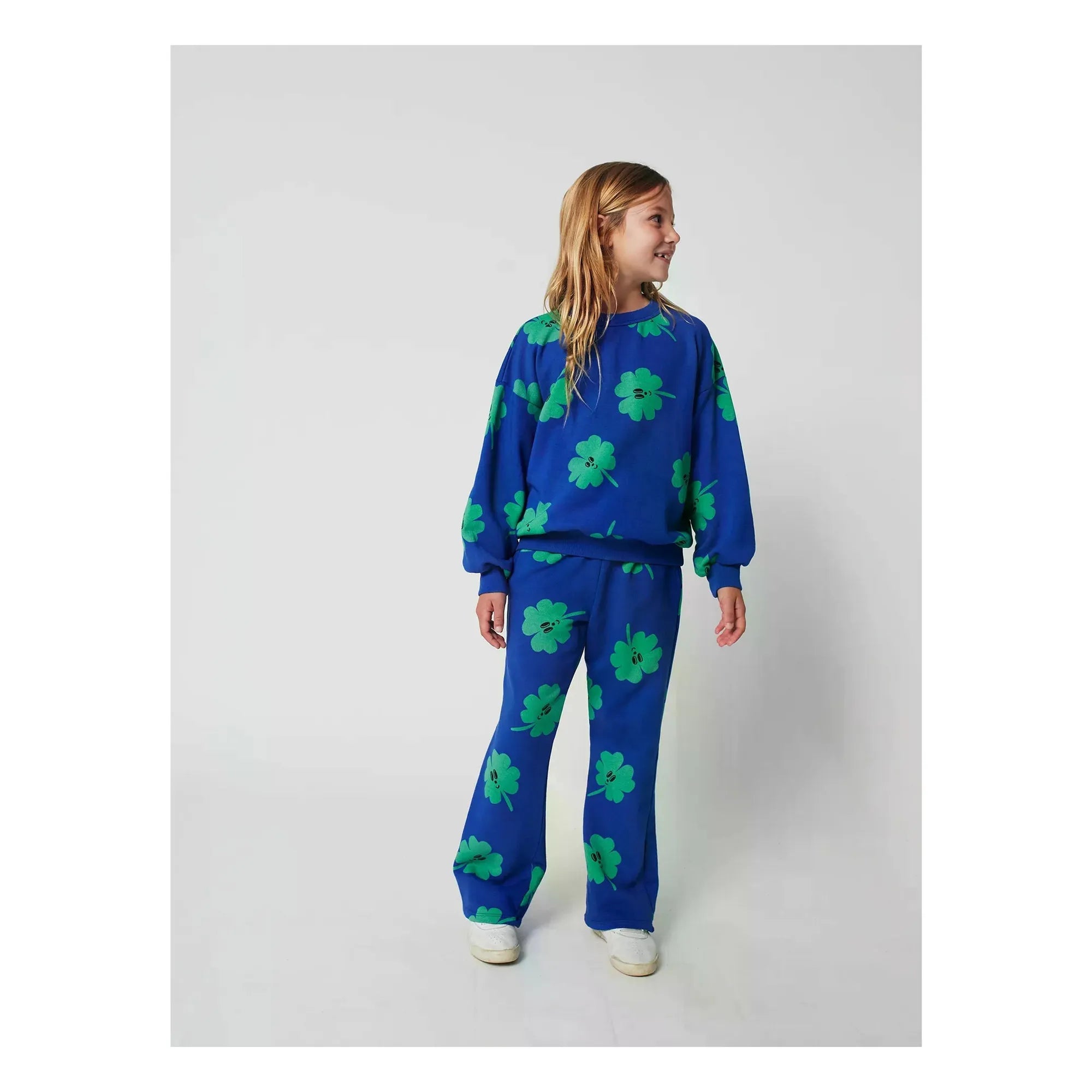 Bobo Choses - Trèfles Organic Cotton Jogger | Blue
