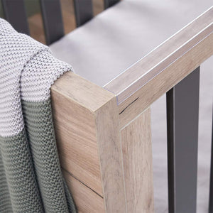 Tutti Bambini Como 3 Piece Room Set - Distressed Oak/Slate Grey-Nursery Sets-Distressed Oak/Slate Grey-No Mattress | Natural Baby Shower