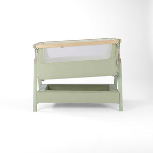 Tutti Bambini Cozee Air 2 Bedside Crib - Drifted Oak / Eucalyptus-Cribs-Drifted Oak / Eucalyptus- | Natural Baby Shower