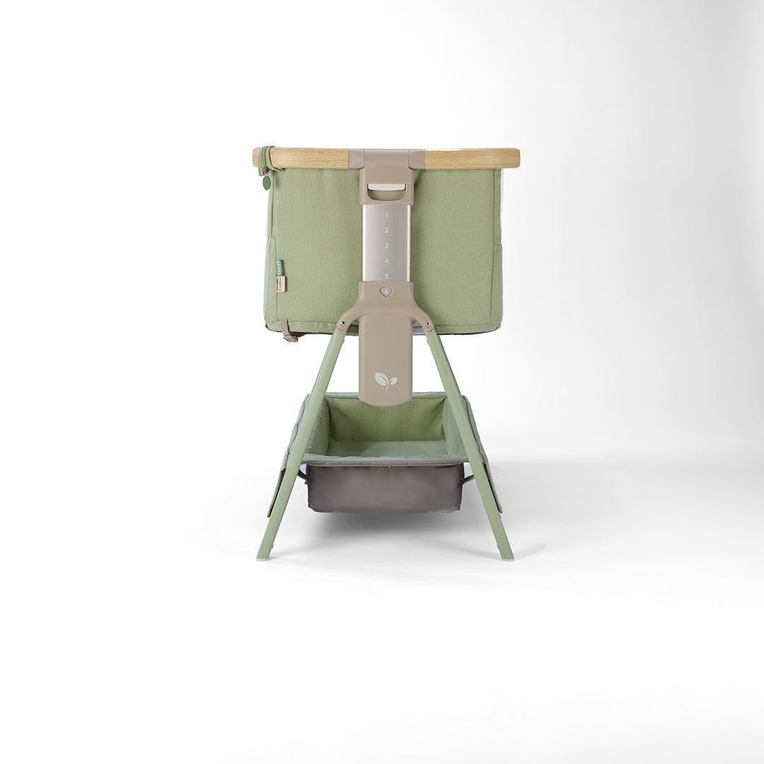 Tutti Bambini Cozee Air 2 Bedside Crib - Drifted Oak / Eucalyptus-Cribs-Drifted Oak / Eucalyptus- | Natural Baby Shower