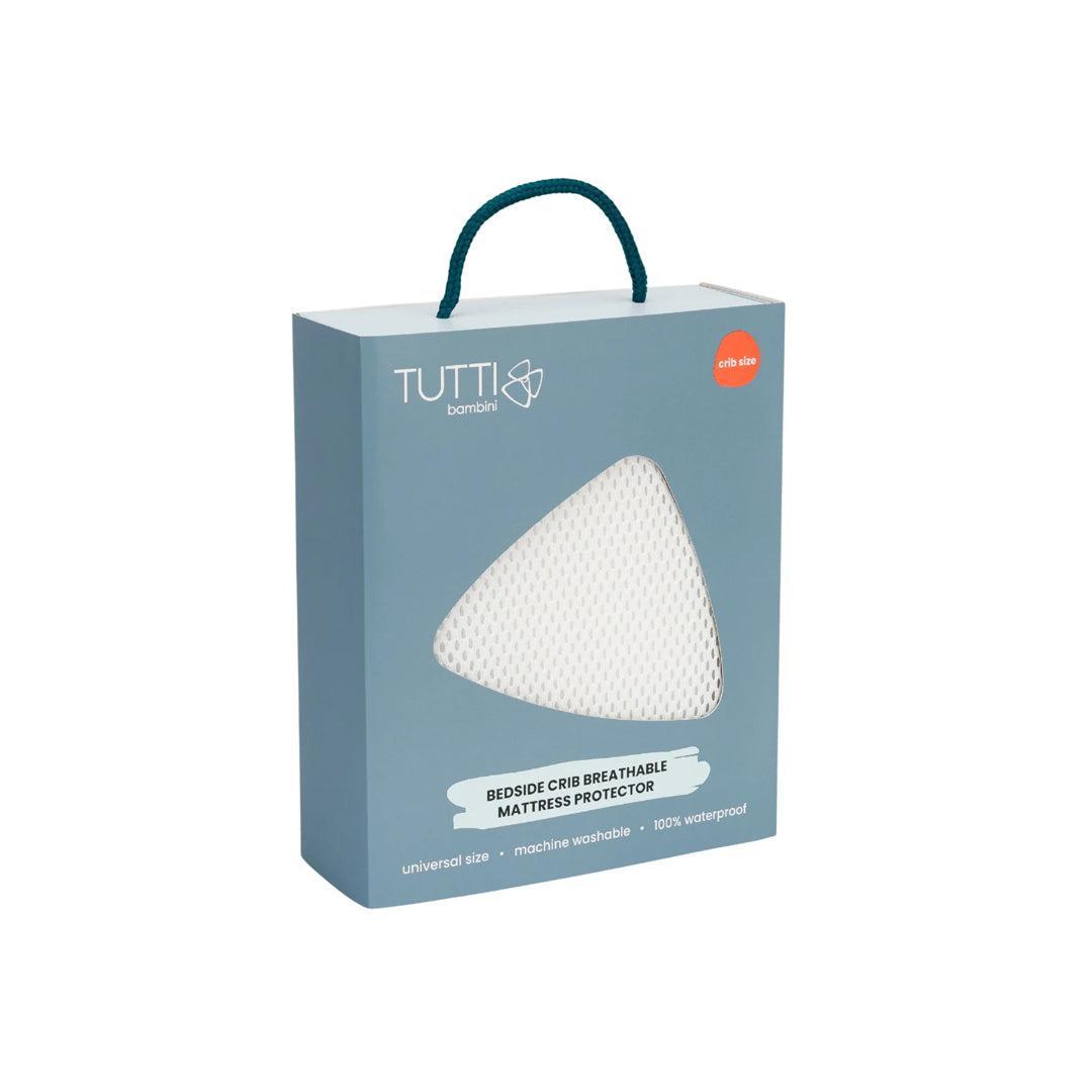 Tutti Bambini CoZee Breathable Mattress Protector - White-Mattress Protectors- | Natural Baby Shower