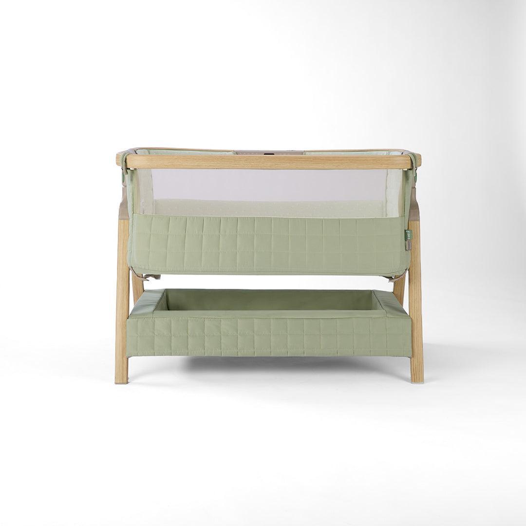 Tutti Bambini Cozee Sense Bedside Crib - Drifted Oak / Eucalyptus-Cribs-Drifted Oak / Eucalyptus- | Natural Baby Shower