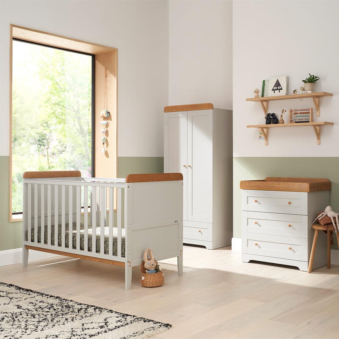 Tutti Bambini Rio 3pc Room Set - Dove Grey/Honey Oak-Nursery Sets-Dove Grey/Honey Oak- | Natural Baby Shower