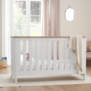 Tutti Bambini Verona 2 Piece Room Set - White/Oak-Nursery Sets-White/Oak-No Mattress | Natural Baby Shower