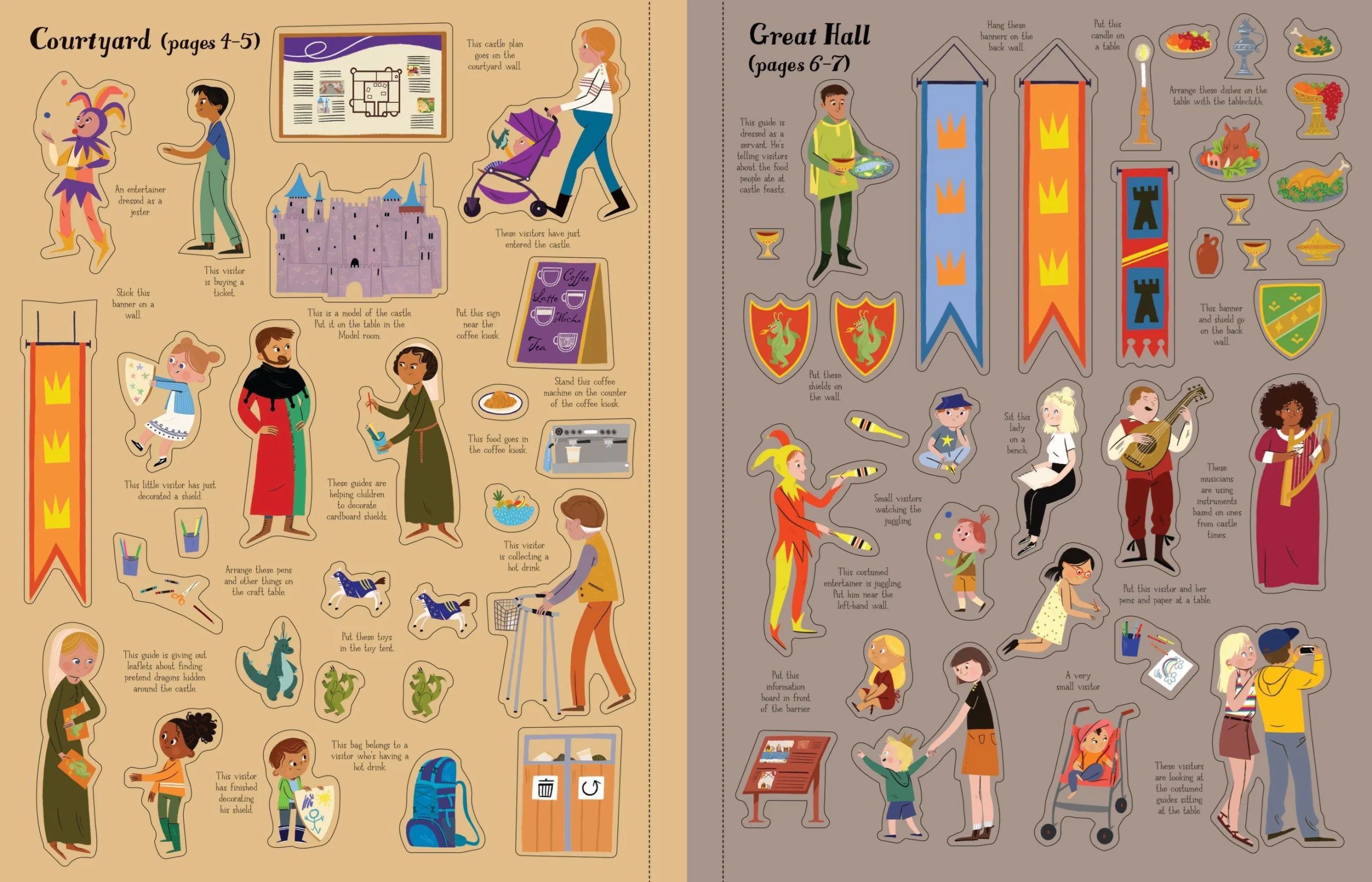 Usborne - Castle Sticker Book