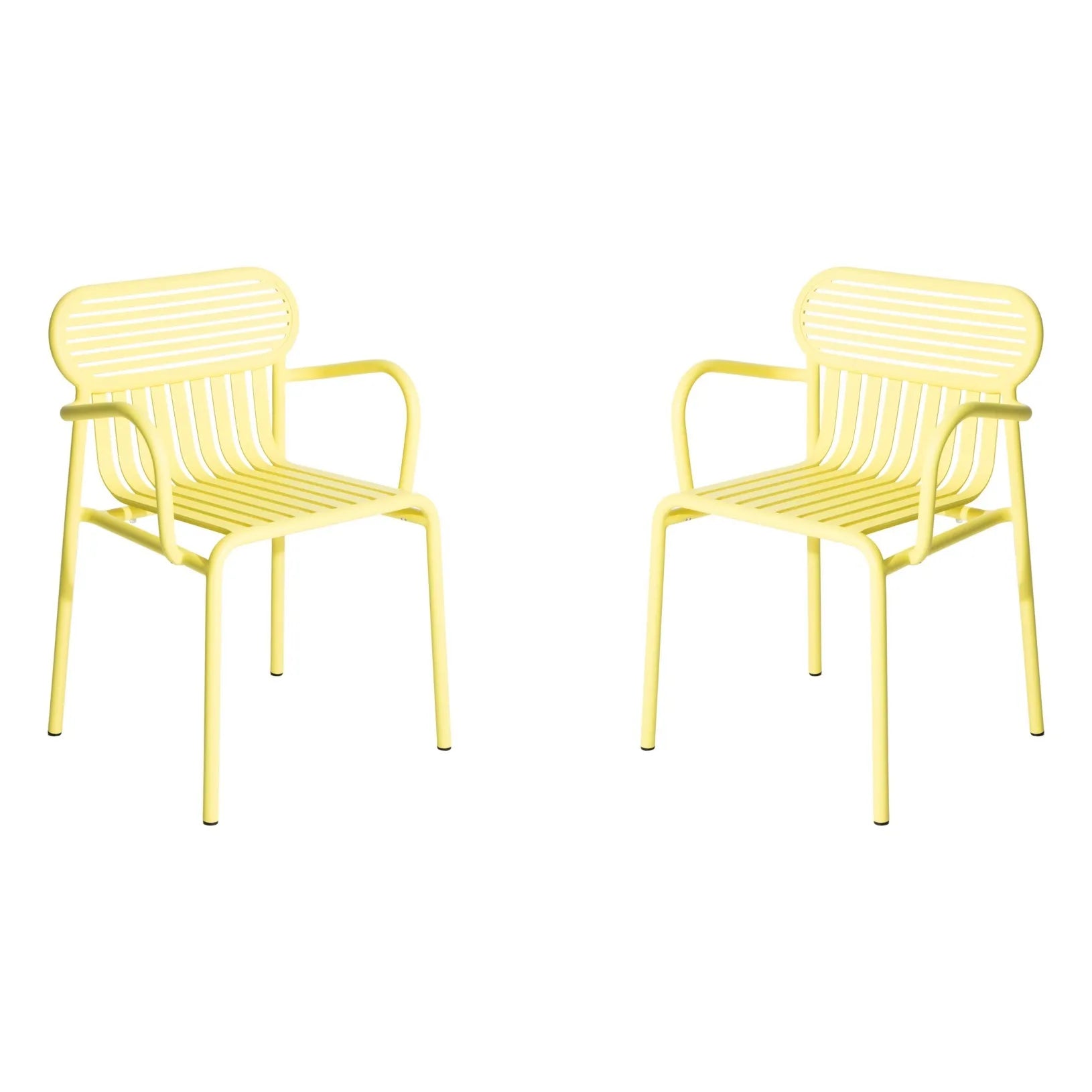 Petite friture - Kollu hafta sonu sandalyeleri - 2'li set | Sarı