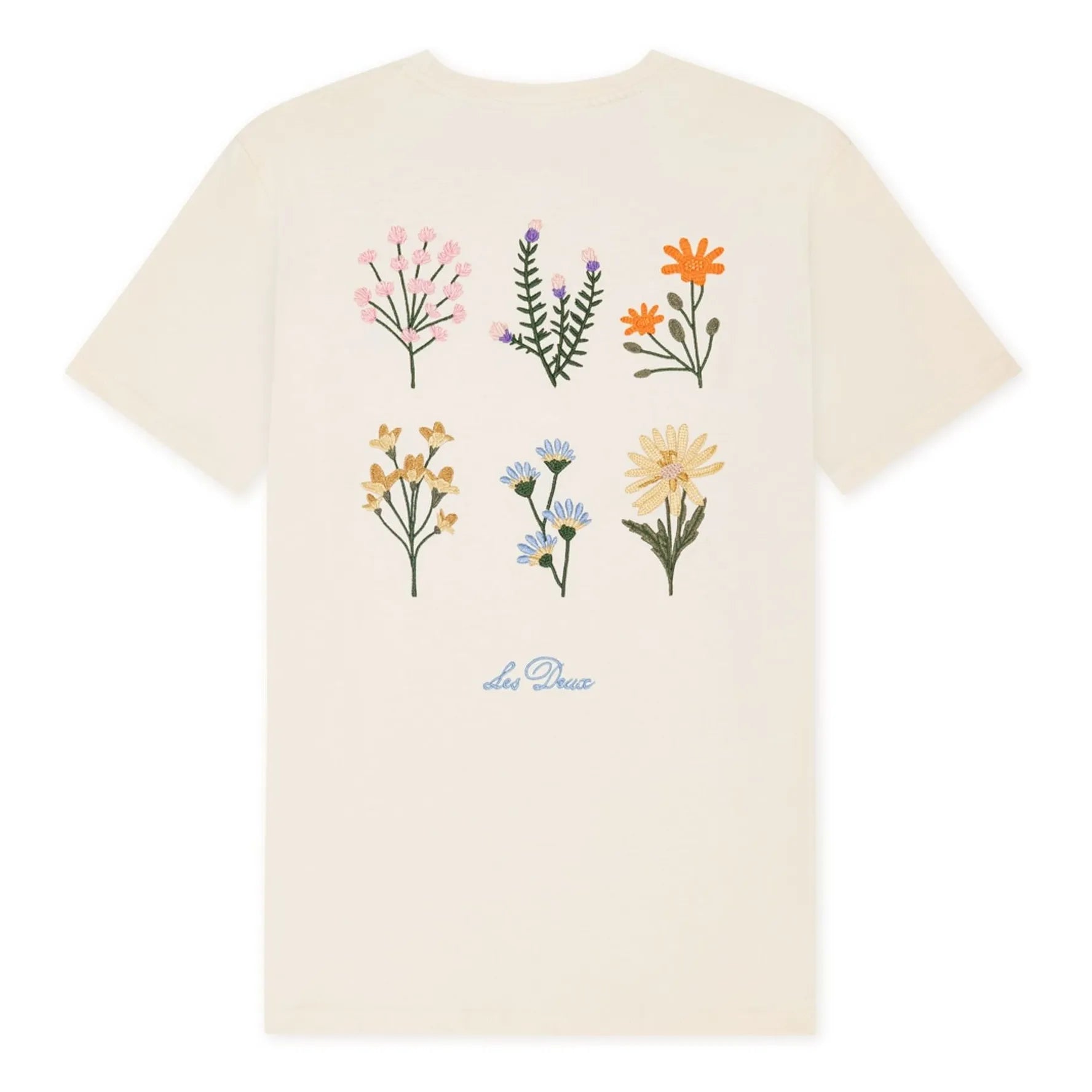 Les Deux - Wild Flower Cotton T-Shirt | White