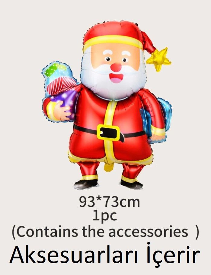 Christmas - Santa Claus Large Balloon 93CM