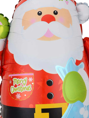 Christmas - Santa Claus and New Year Decorative Balloons Set 12 Pieces