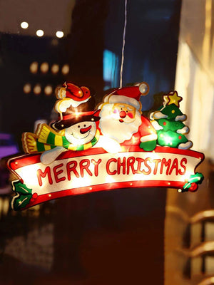 New Year - Christmas Decorative Lighted Merry Christmas Written Ornament