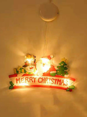 New Year - Christmas Decorative Lighted Merry Christmas Written Ornament