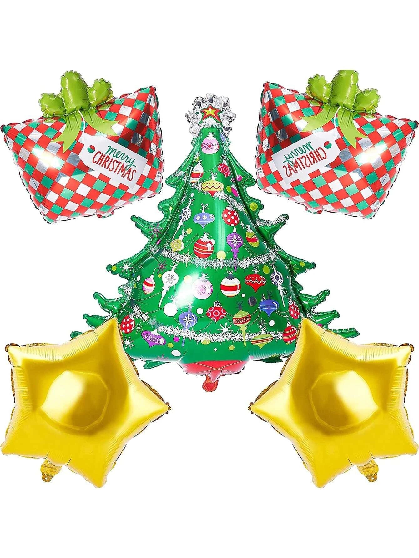 New Year - Christmas New Year Decorative Balloons Set of 5 Pieces