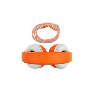 Yoto - On-Ear Kids Headphones with Orange Cable
