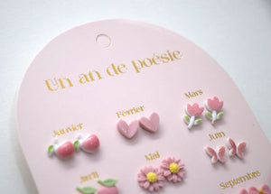 Yuko B. - Children's 12 Pairs Ceramic Earring Set