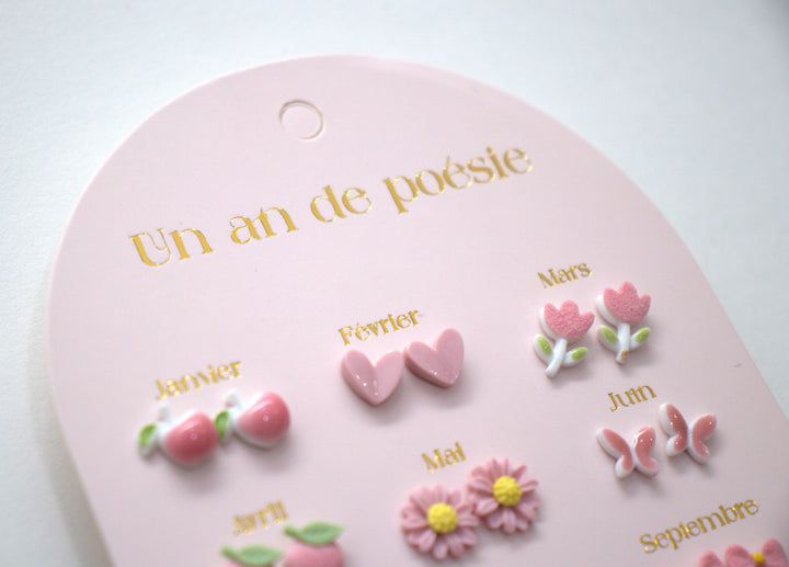 Yuko B. - Children's 12 Pairs Ceramic Earring Set